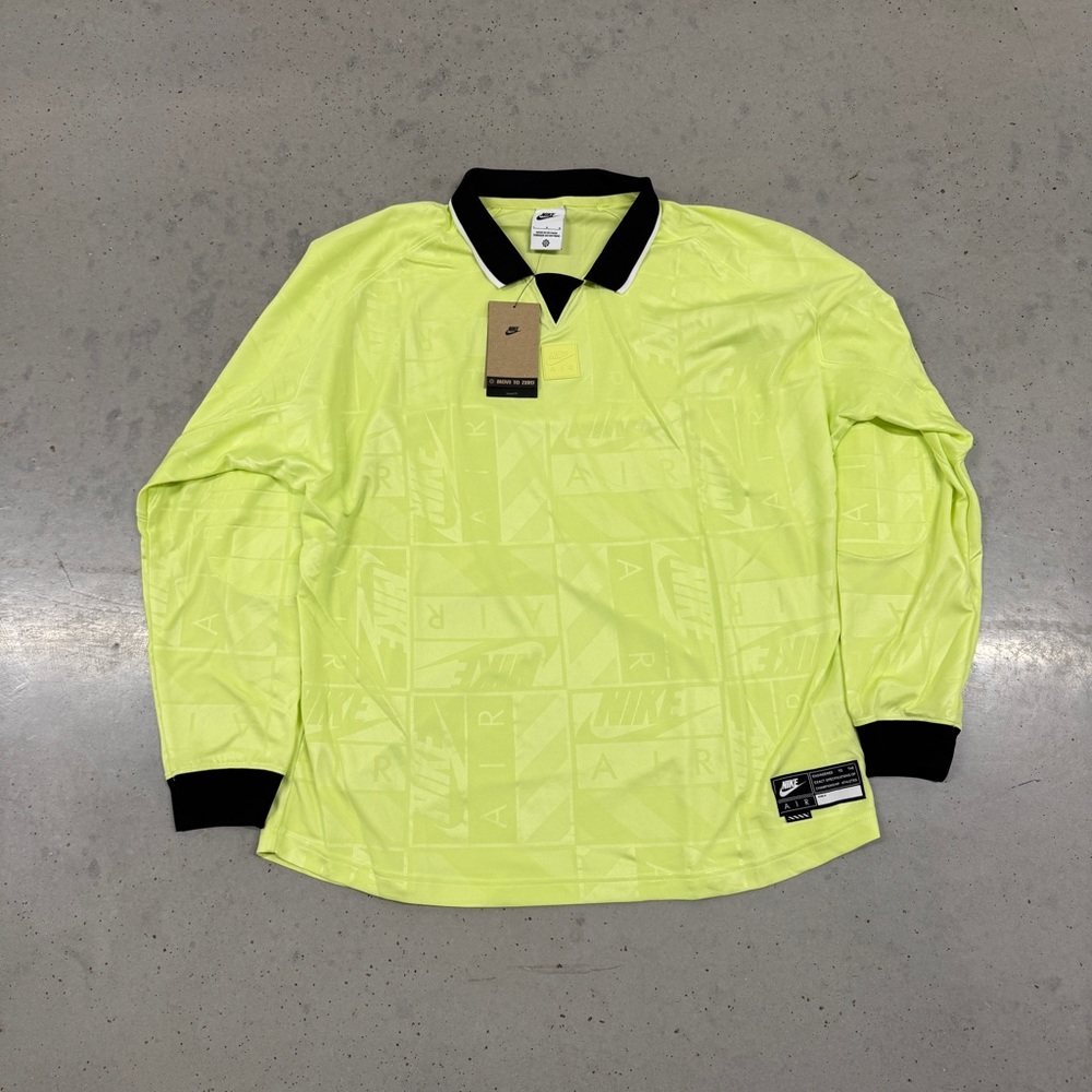 Nike Men's Neon Bright Yellow Long Sleeve Goalie Jersey